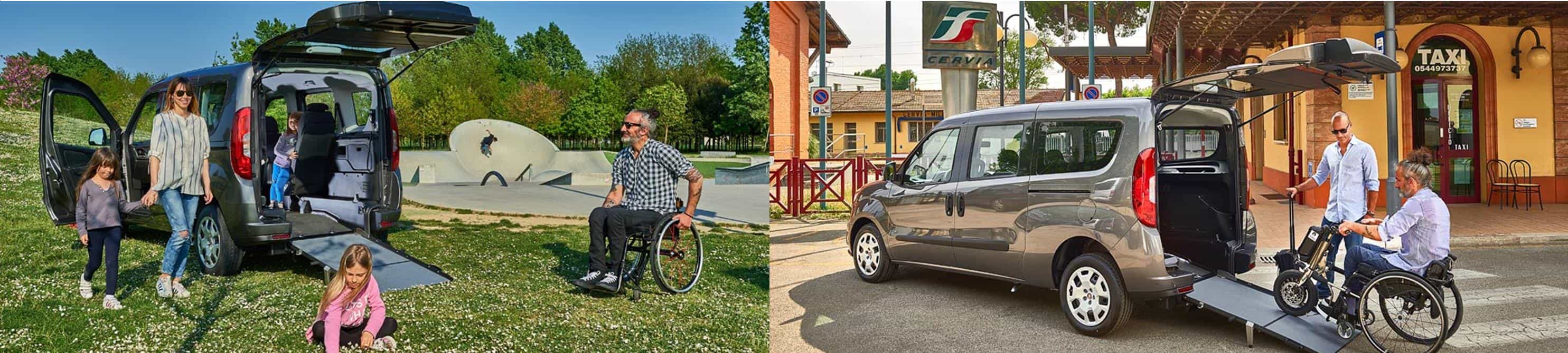 Allestimento disabili su Doblò Fiat Professional