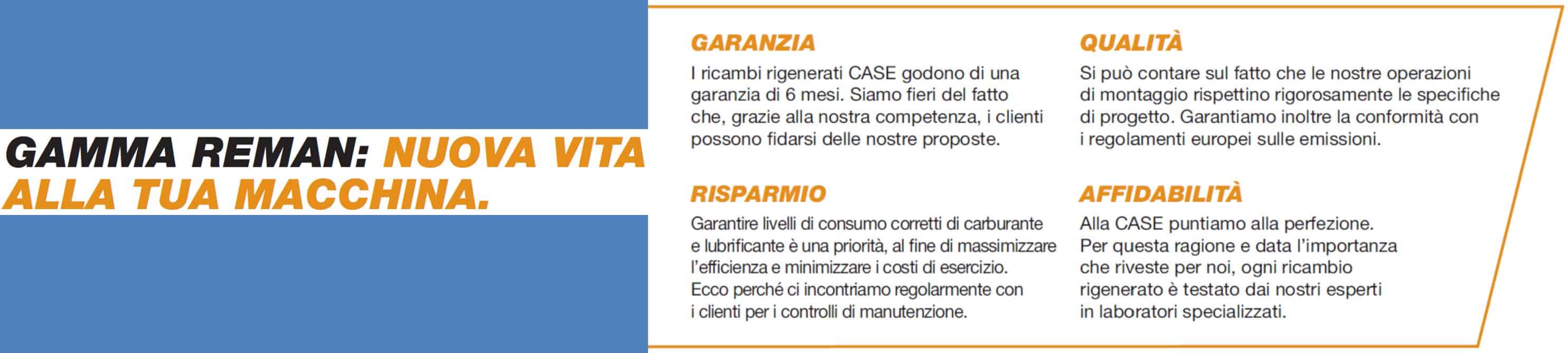 GAMMA REMAN: NUOVA VITA ALLA TUA MACCHINA CASE CONSTRUCTION