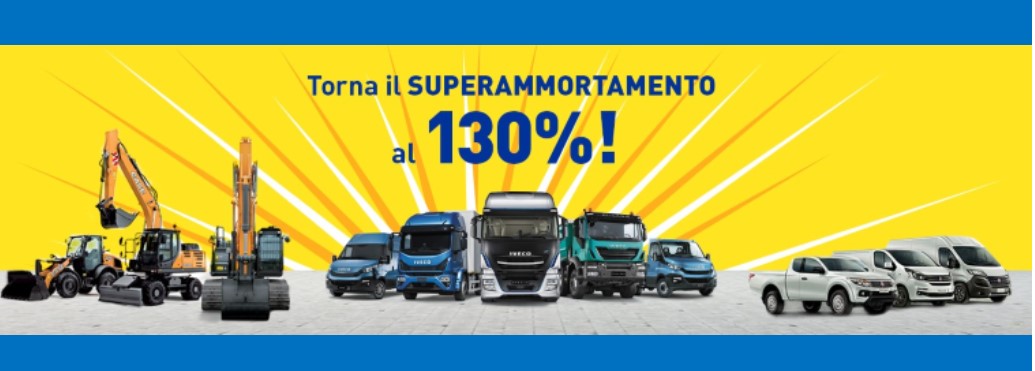 2019: Rinnovato super-ammortamento 130% anche per acquisto veicoli nuovi.