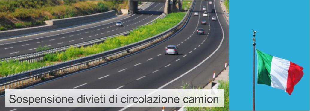 Ponte 2 Giugno: sospensione dei divieti di circolazione camion