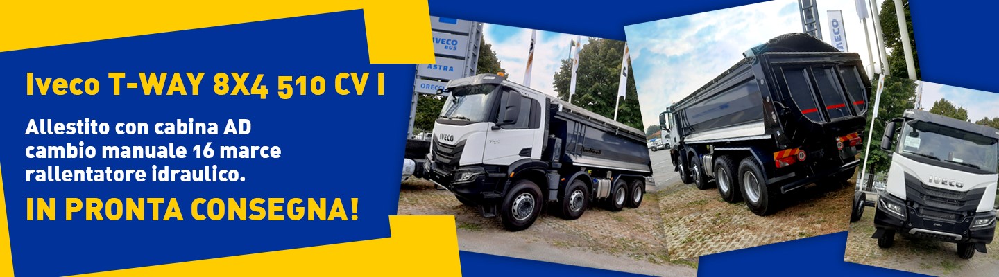 Iveco T-WAY 8X4 510 CV allestito in arrivo! Iveco T-WAY 8X4 510 CV allestito in arrivo!