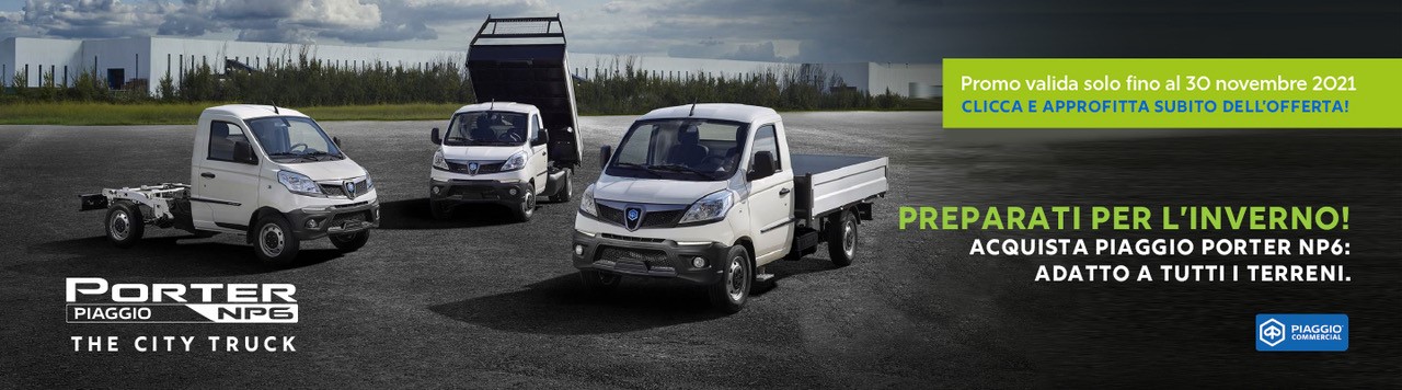 Piaggio Porter NP6 con differenziale autobloccante antislittamento e kit gomme invernali! Piaggio Porter NP6 con differenziale autobloccante antislittamento e kit gomme invernali!
