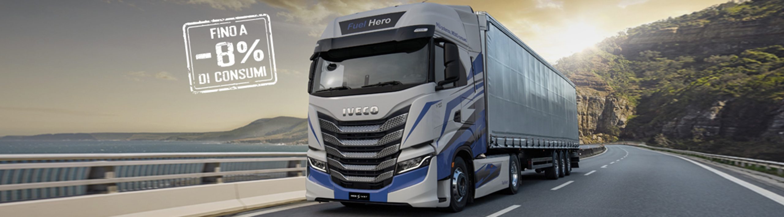 IVECO S-WAY FUEL HERO: Riduci i consumi, risparmi tempo e migliori il tuo business. IVECO S-WAY FUEL HERO: Riduci i consumi, risparmi tempo e migliori il tuo business.