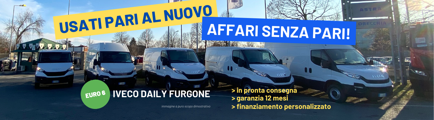 FURGONI IVECO DAILY USATI PARI AL NUOVO: CHI PRIMA ARRIVA, MEGLIO SCEGLIE!