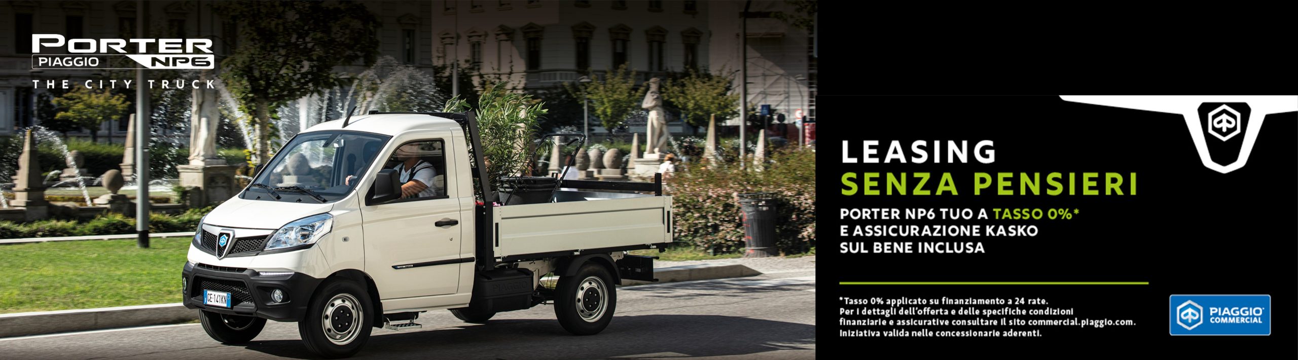 PIAGGIO PORTER NP6 TUO A TASSO 0%! LEASING SENZA PENSIERI. PIAGGIO PORTER NP6 TUO A TASSO 0%! LEASING SENZA PENSIERI.