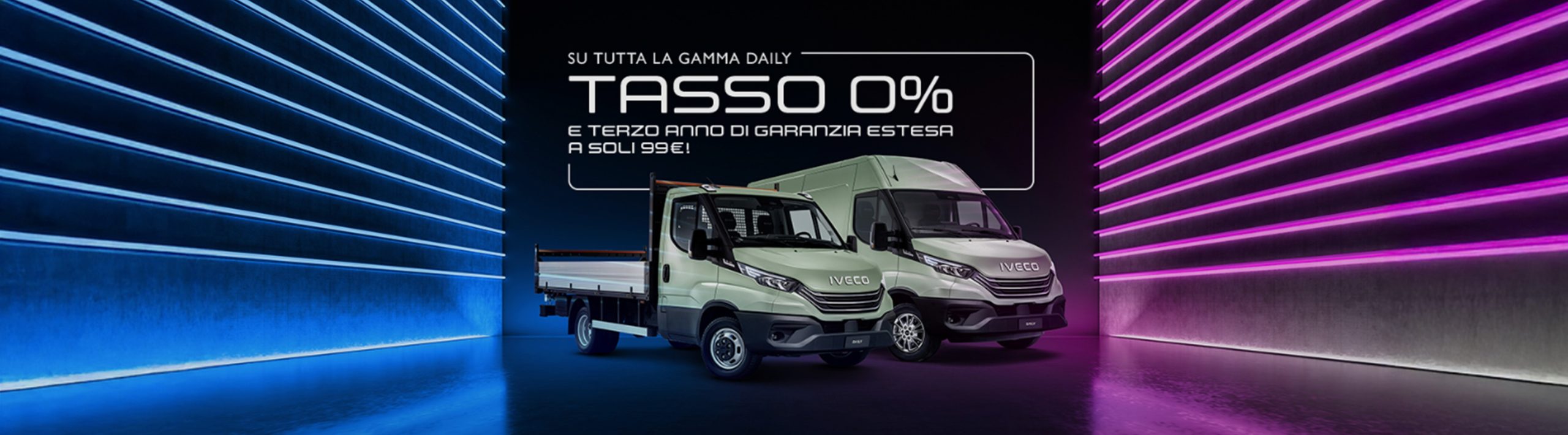 Iveco Daily: Tasso 0% e terzo anno di garanzia estesa a soli 99€! Iveco Daily: Tasso 0% e terzo anno di garanzia estesa a soli 99€!