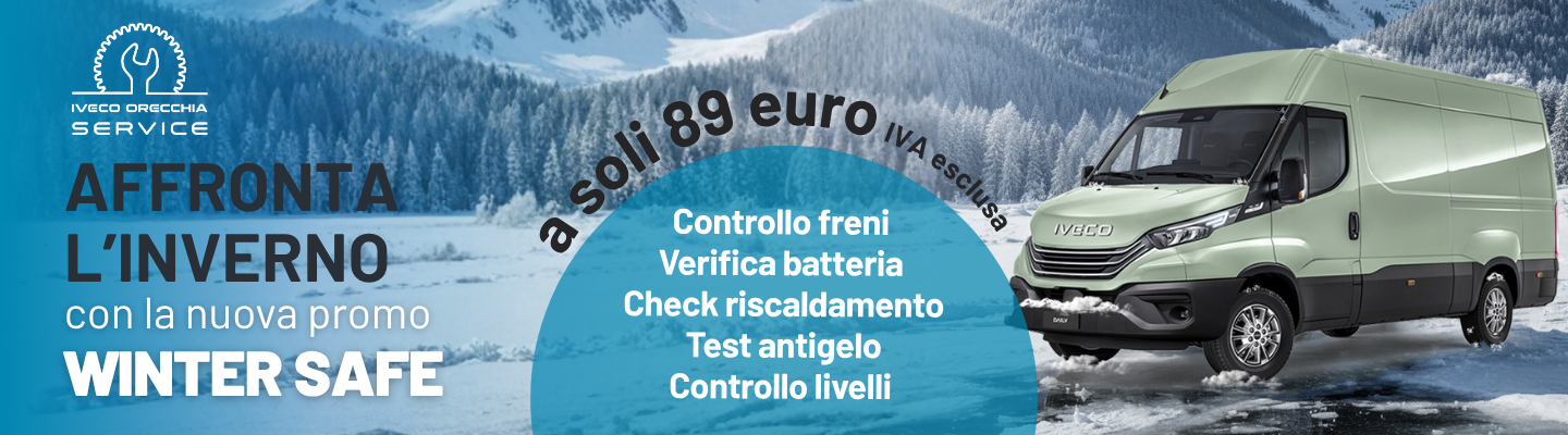 PROMO “WINTER SAFE”: veicolo efficiente e sicuro anche durante la stagione fredda!
