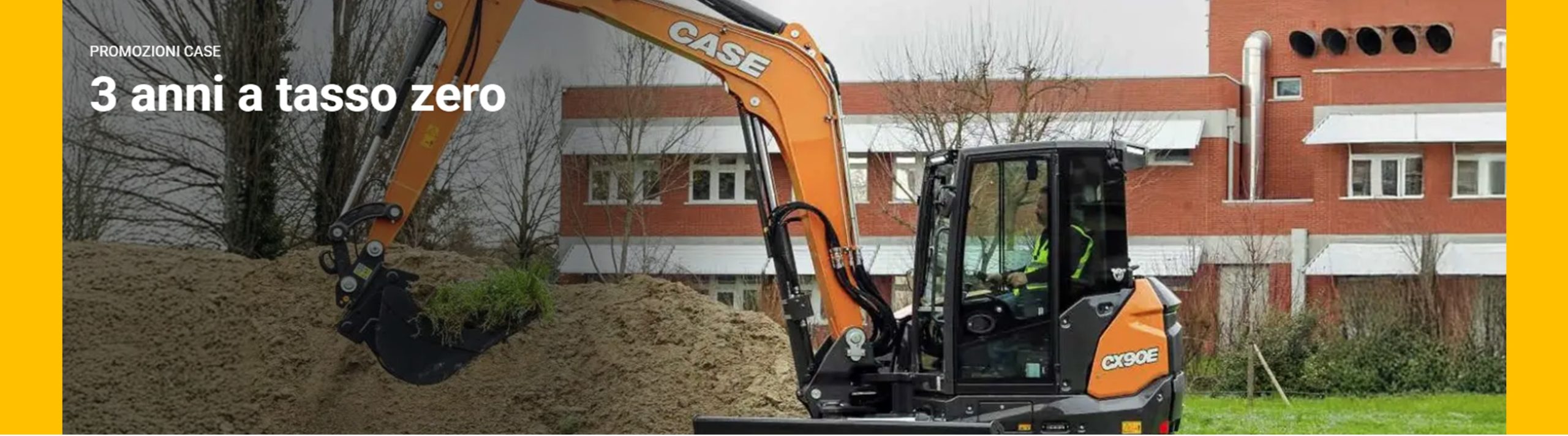 Mini e Midi Escavatori Case Construction: 3 anni a tasso zero!