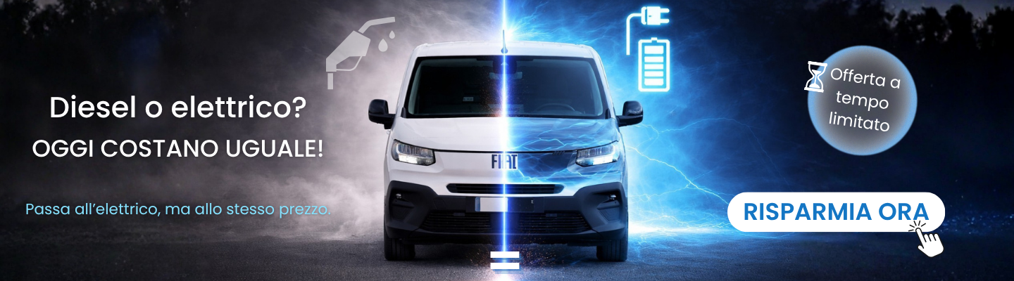 Gamma Fiat Professional: scopri Doblò e Scudo 100% elettrici allo stesso prezzo delle versioni diesel!