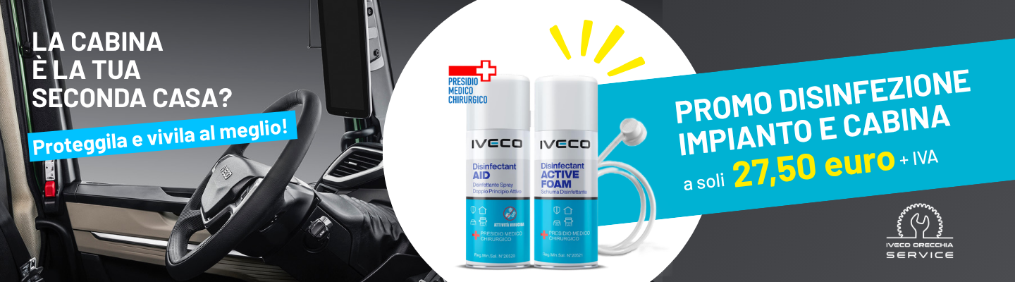 DISINFEZIONE CAMION. La cabina è la tua seconda casa? Proteggila e vivila al meglio!!