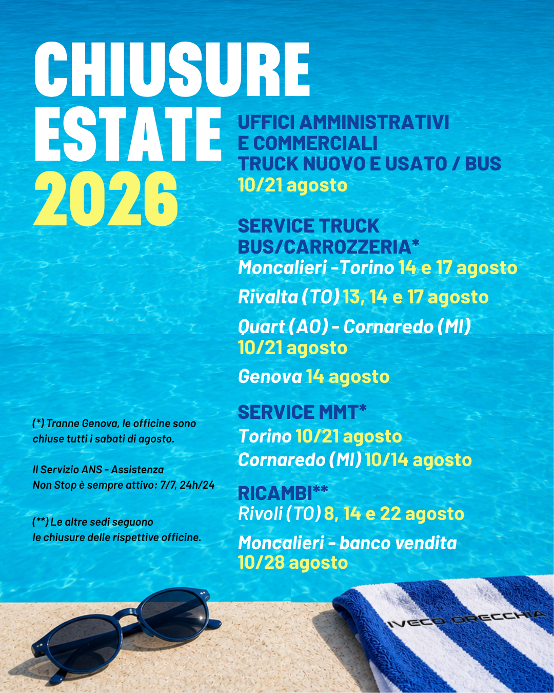 Card1 Chiusure Estive Iveco Orecchia 2026